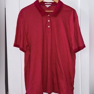 Calvin Klein Classic Red Striped Polo Shirt